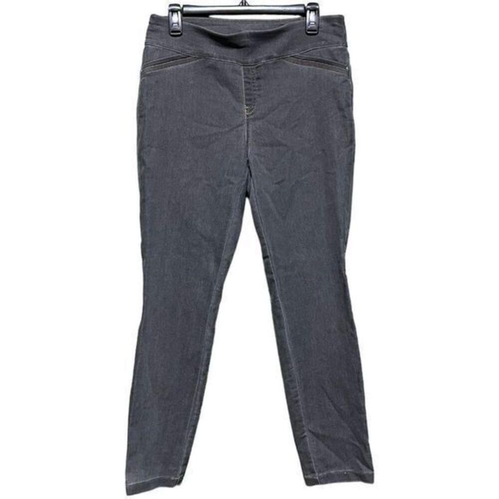 Van Heusen Women's Jegging Jeans Strength Extensible Pull-On Pockets Gray Size 8